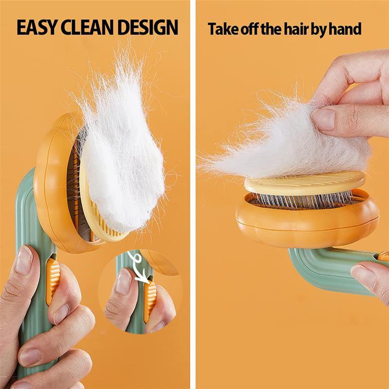 Pet Hair Shedding Self Comb Quick Removal Pet Hair Comb For Cats Dogs Self Cleaning Slicker Brush Cat Hair Cleaning Grooming