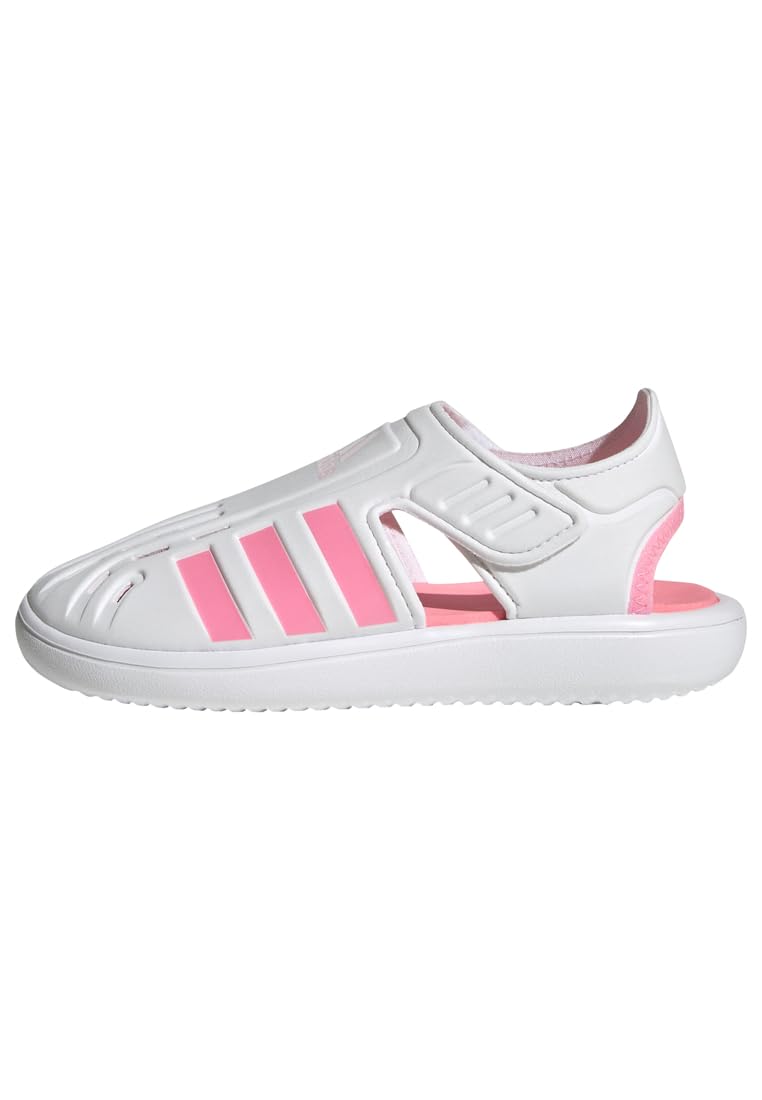 

Adidas Junior Summer Water Sandals for Boys and Sizes Footwear Pink cm Closed-Toe Girls, 17-22cm, LWS08, White/Beam Pink/Clear (H06320), 20.0