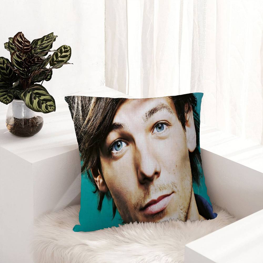 Singer L-Louis T-Tomlinson Cushion Cover Polyester Sofa Cushions Decorative Throw Pillows Home Decoration Pillowcover