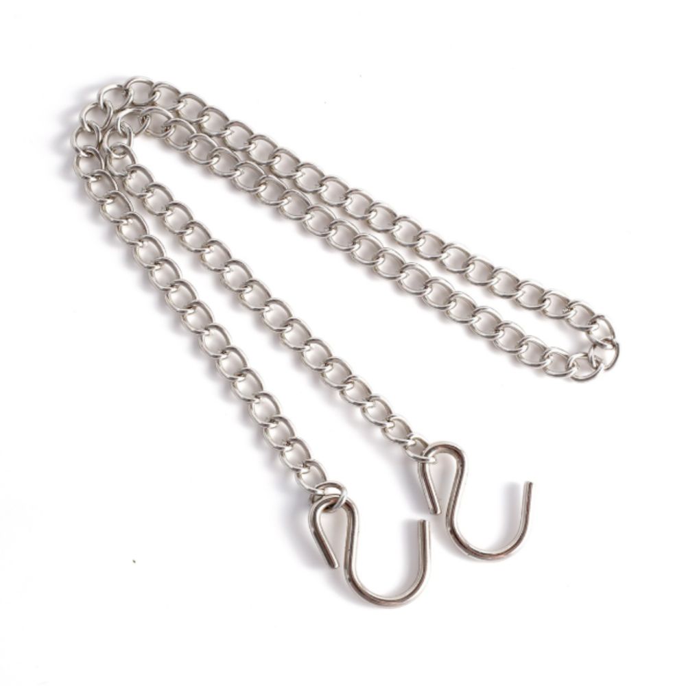 Strengthened Metal Hanging Chain Strong Bearing Capacity Hanging Chain with Hooks Outdoor