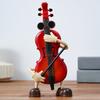 Swing Cartoon Cello Music Box Classic Melody Automatic Shaking Guitar Wind-up Musical Box Home Office Bedroom Desktop Decoration Ornament