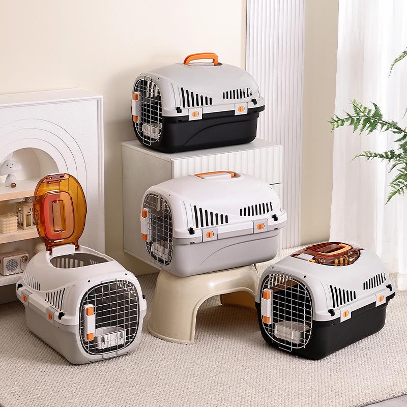 Pet Airline Carrier: Portable, Breathable Travel Cage for Cats and Dogs
