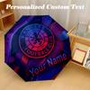 8 Rib Auto Folding Umbrella Rangers FC Print Custom Name Text Portable Rain Gear