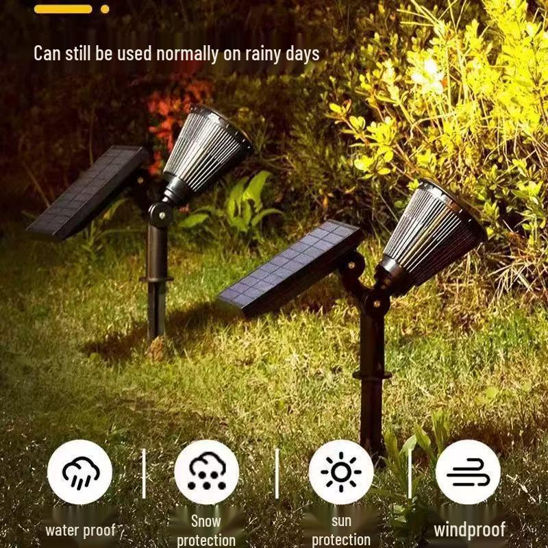 Solar Waterproof Outdoor Spotlight for Garden and Lawn
