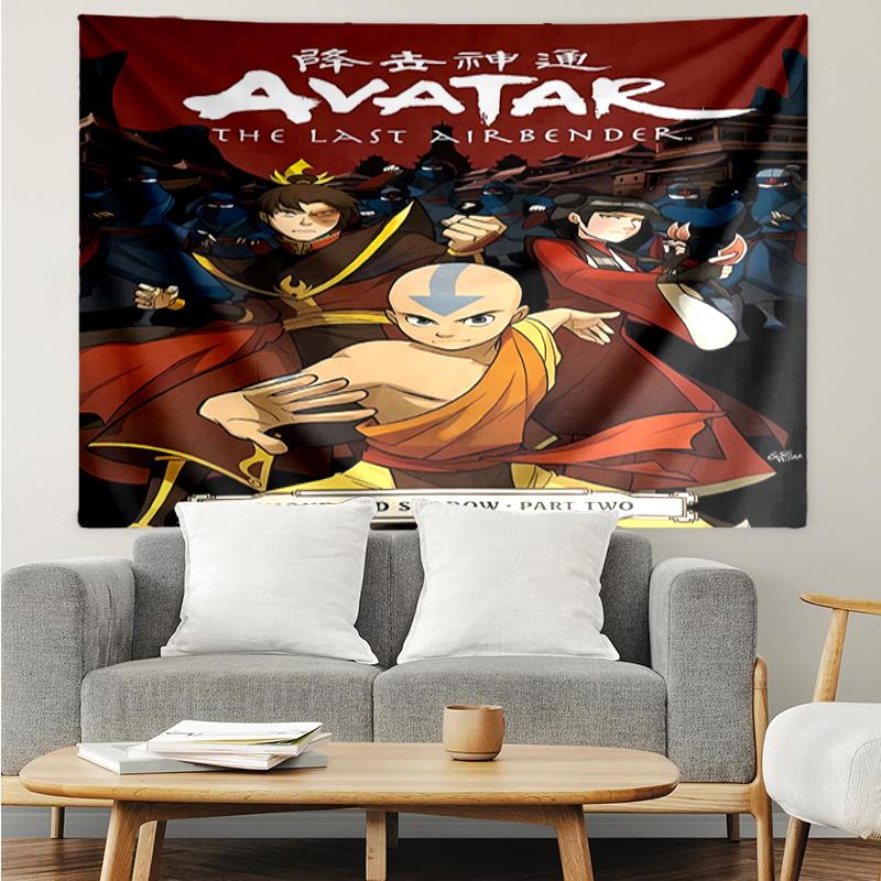 Avatar The Last Airbender1 Tapestry for Bedroom Aesthetic Classroom Tapestries Wall Hanging for Living Room Dorm Office,Ideal Creative Gift