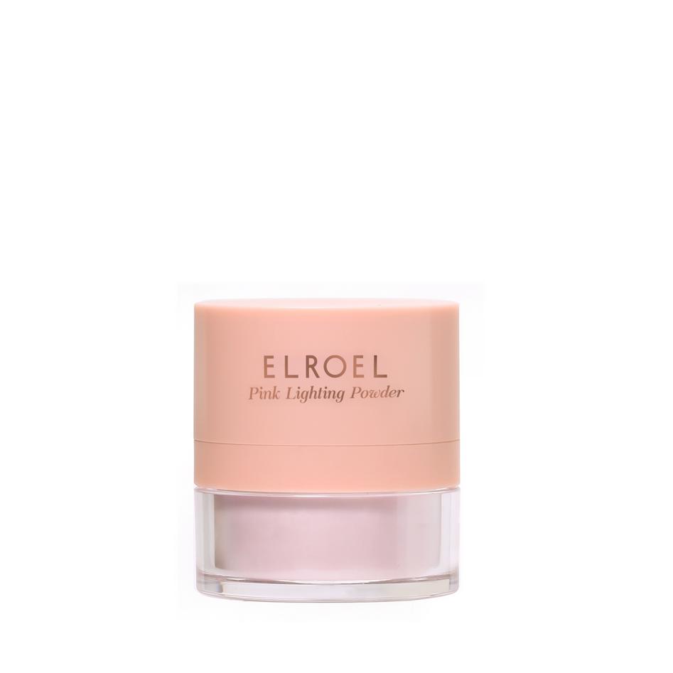 ELROEL Pink Lighting Powder – 7.2g/  Silky Soft, Light-catching Powder, Radiant Finish, Korean Cosmetics, Kbeauty