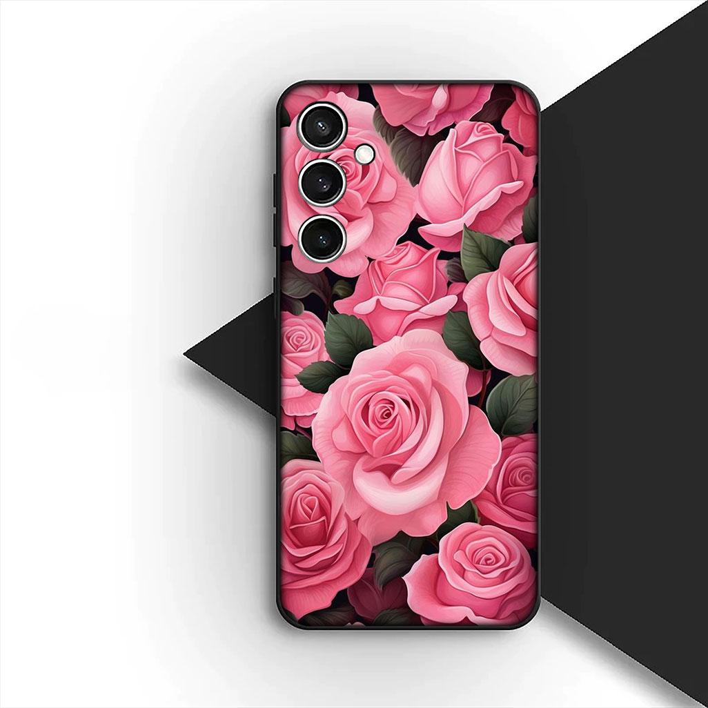

for Motorola Moto G55 G45 G75 G85 G35 Edge 50 30 Fusion 40 NEO Ultra Pro Phone Case Red Rose Flower Elegant Bloom Pink Peony Motorola Moto G45