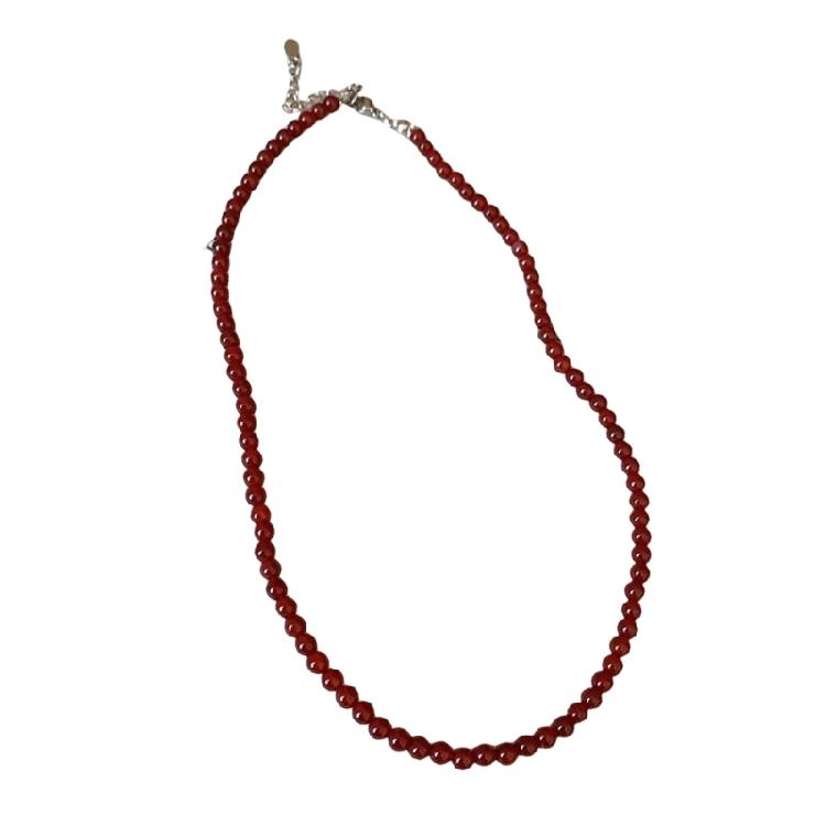 Colier cu Mărgele Rotunde Colier Simplu Colier cu Lungime Ajustabilă Bijuterii pentru Petrecere Perle de Imitație Textură pentru Orice Ocazie