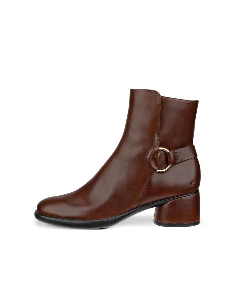 ECCO SCULPTED LX 35 Women's Genuine Leather Ankle Boots in MINK