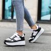 Boy's Plus Size Fashionable Thick Soled Roller Skates Girl's Wheeled Sports Shoes Outdoor Sneaker