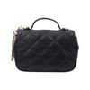 Tory Burch TB-Willa Solid Color Quilted Flap Chain Magnetic Closure Leather Square Shoulder Crossbody Handbag Women Handbag Black 153399-001