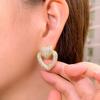 Tide Needle Micro-Inlaid Zircon Personalized Love Earrings Ear Jewelry