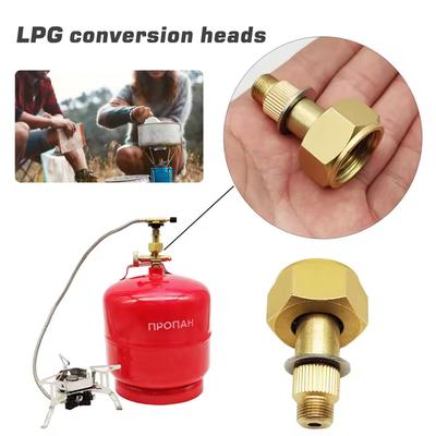 Liquefied Gas Cylinder Converter Aluminum Alloy LPG Tank To Outdoor Stove Connector Adapter Practical Camping Stove Accessories