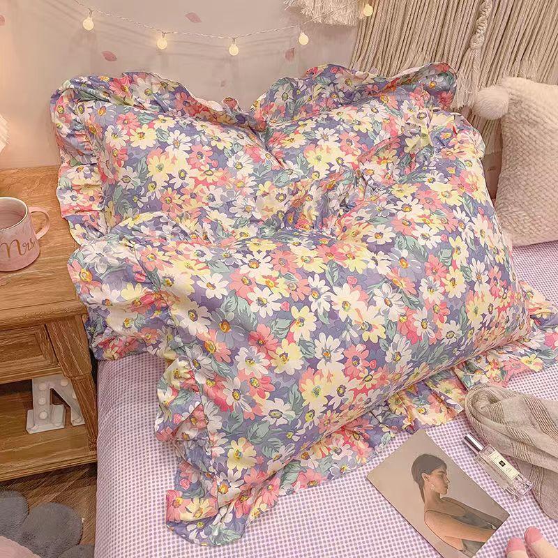 A Pair of Pure Cotton Pillowcases Spring and Autumn Large Size
