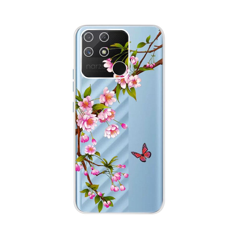Weiche Silikonhülle Für Raelme Narzo 50A RMX3430 HandyhülleTransparente TPU-Abdeckung Für Realme Narzo50a 50 A 6.5" Rückseiten Hüllen Bumper