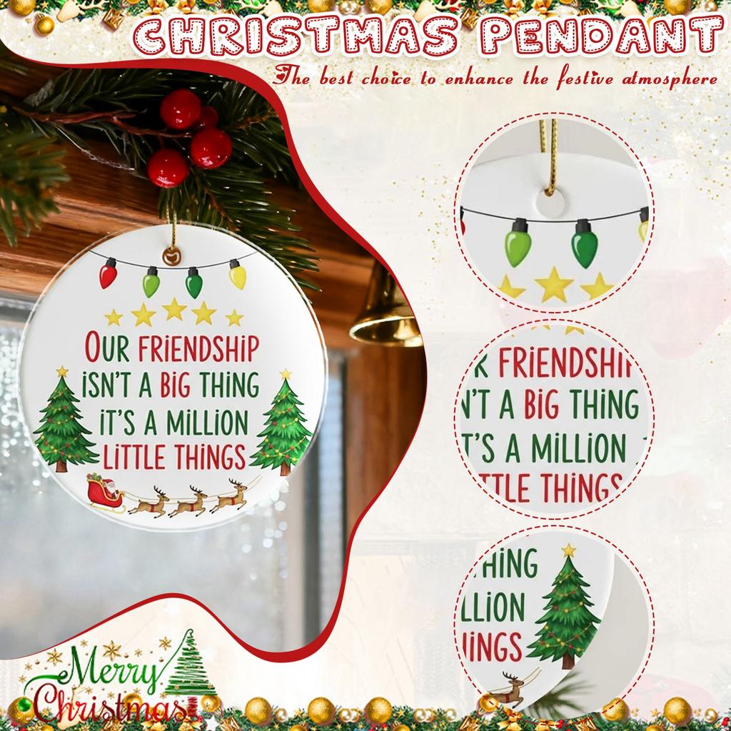 2D Acrylic Heart-Shaped Sea Glass Friendship Decor,Friendship Heart Keepsake,Friendship Heart Ornament For Tree Hanging Ornaments,