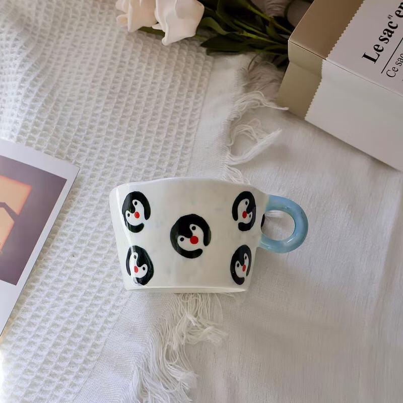 

Cute Hand-Pinched Penguin Ceramic Mug