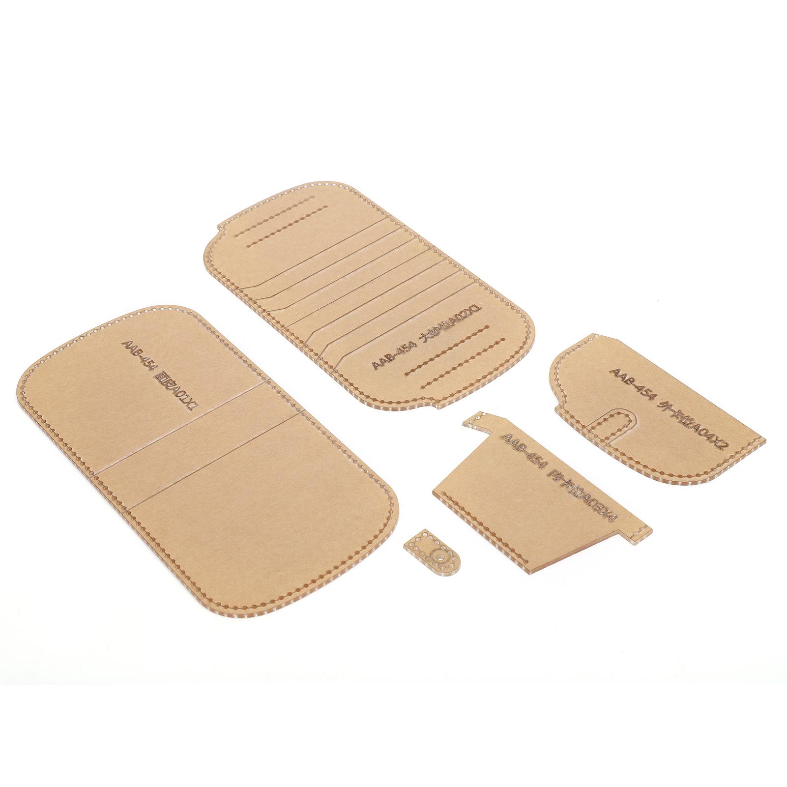 

Short Wallet Acrylic Template Purse Stencil DIY Mould Tool Leather Handcrafting Pattern