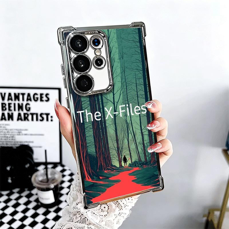 The X Files I Want to Believe Soft Phone Case For Samsung Galaxy S26 Ultra S25 Edge S24 FE S23 Plus S22 S21 + S20 Plating Anti-F