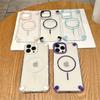 Luxury Transparent Magnetic For Magsafe Case For iPhone 16 15 11 12 13 14 Pro Max Plus Armor Shockproof Soft Silicone Cover