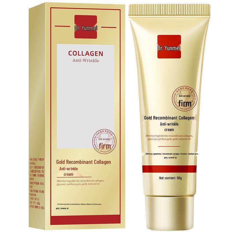 Yunmei Doctor Gold Collagen Anti-Wrinkle Cream: Soothes Dry Lines, Moisturizes, Firms, and Brightens.