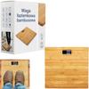 Bamboo Electronic Bathroom Scale LCD Digital Temperature Up To 180 Kg
