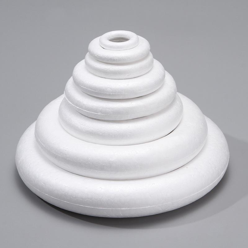 Polystyrene Foam Circle Ring for Weddings and Crafts