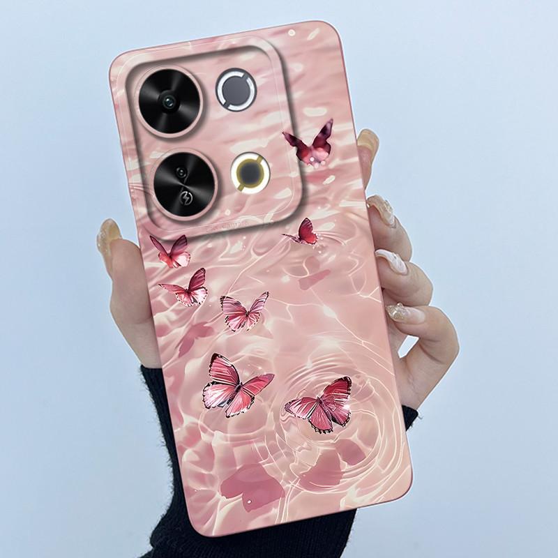 For Itel P65 P671L Etui Fashion Simplicity Oil Painting Floral Protective Phone Case For ItelP65 P 65 Coque Soft Silicone Covers
