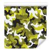 Military Camouflage Wallpaper Yellow and White for Living Room and Bedroom 50x1000