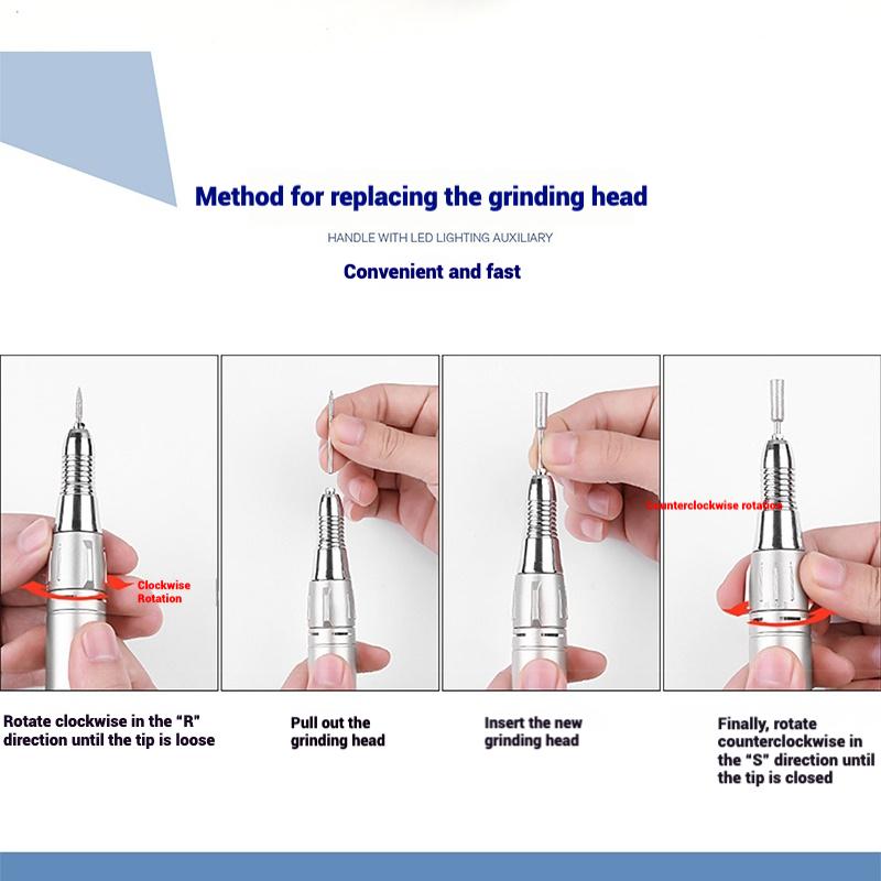 Strong-201 Professional Nail Polisher/adjustable Speed/nail Polishing/carving/manicure Electric Polisher