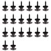 Classy-20PCS Wool Copper Guitar Strap Lock Locking Pegs Pins Mushroom Shape End Button Black