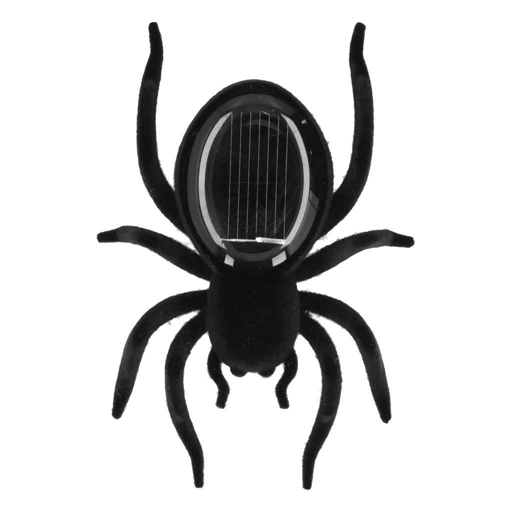 Soldrevet Simuleringsedderleketøy Livaktig Vibrerende Tarantell Solcellepuslespill