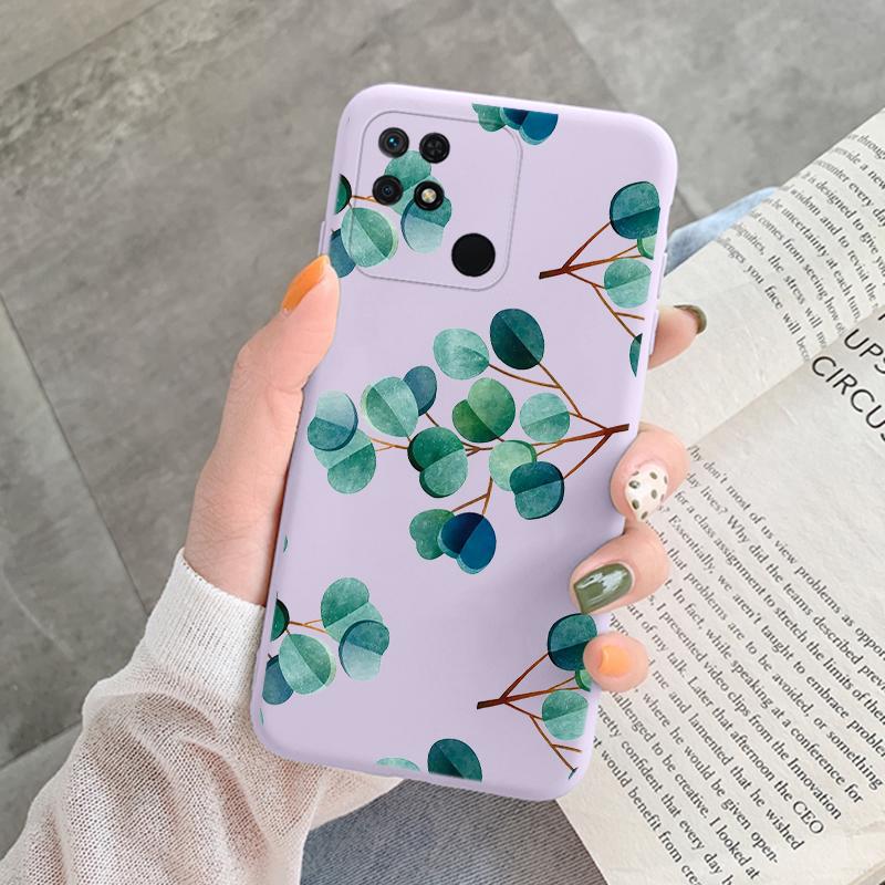 Für Redmi 10C 10 C 10A Hülle Funda Vintage Blumen Blätter Schutzhülle Weiche Capa Für Xiaomi Redmi 10C 13C 14C Bumper Case