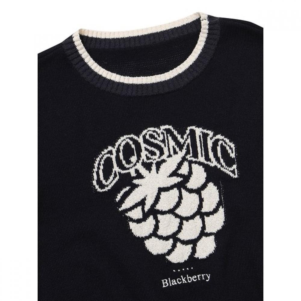 Bbc Earth Women Short Sleeve Sweater  Navy 
