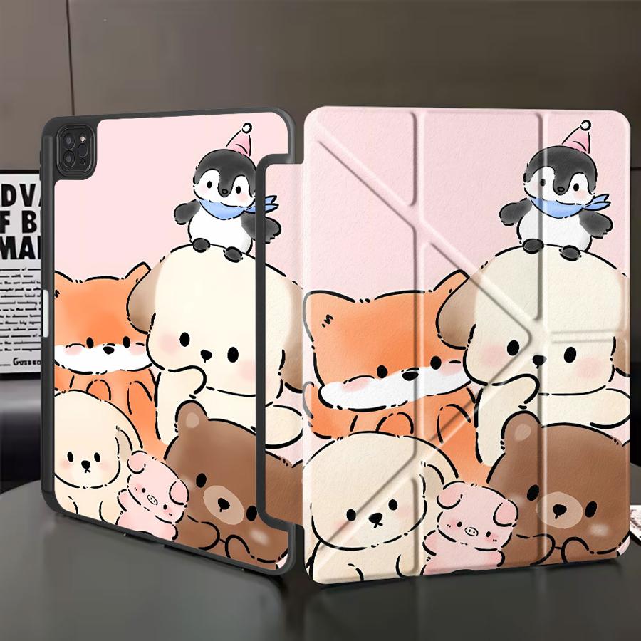 Cool Cute Dog Holder Cover Tablet Case For iPad Air 4 5 M3 M2 1 2 M4 11inch Pro 2025 Mini 6 7 Pro 11th 10th 9th 8th 7th 12.9inch
