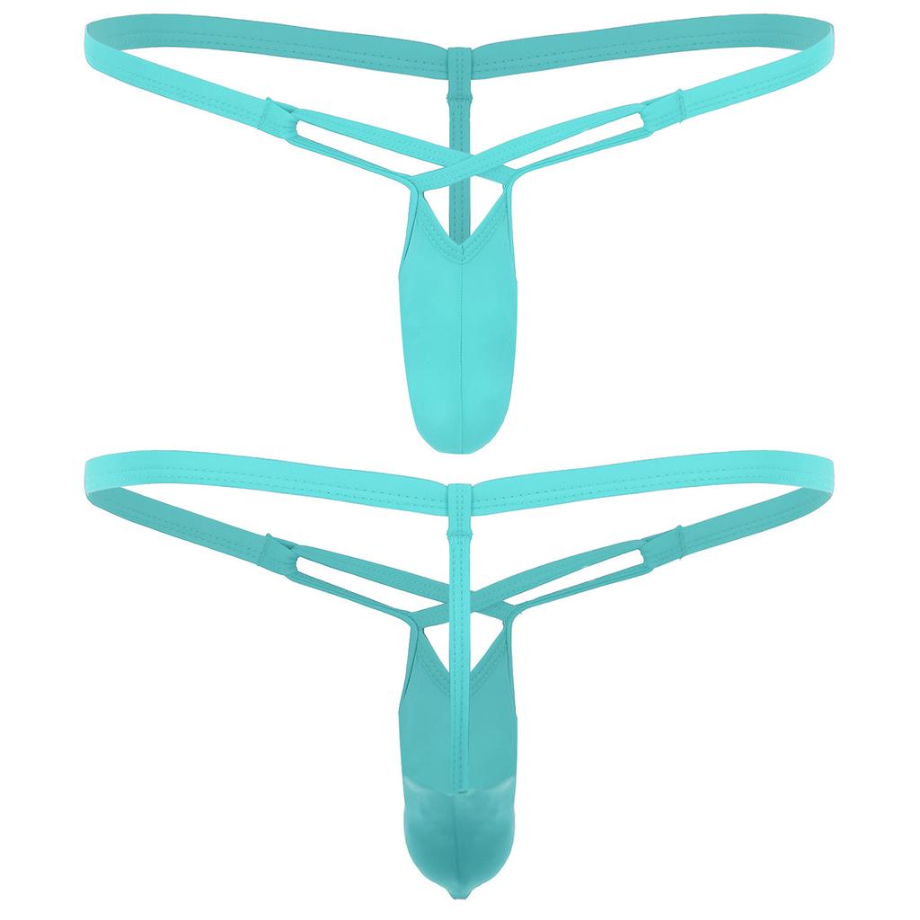 Men Micro Thongs Panties Stretchy Underwear Male Lingerie Shorts Low Waist Underpants Thong Straps G-string