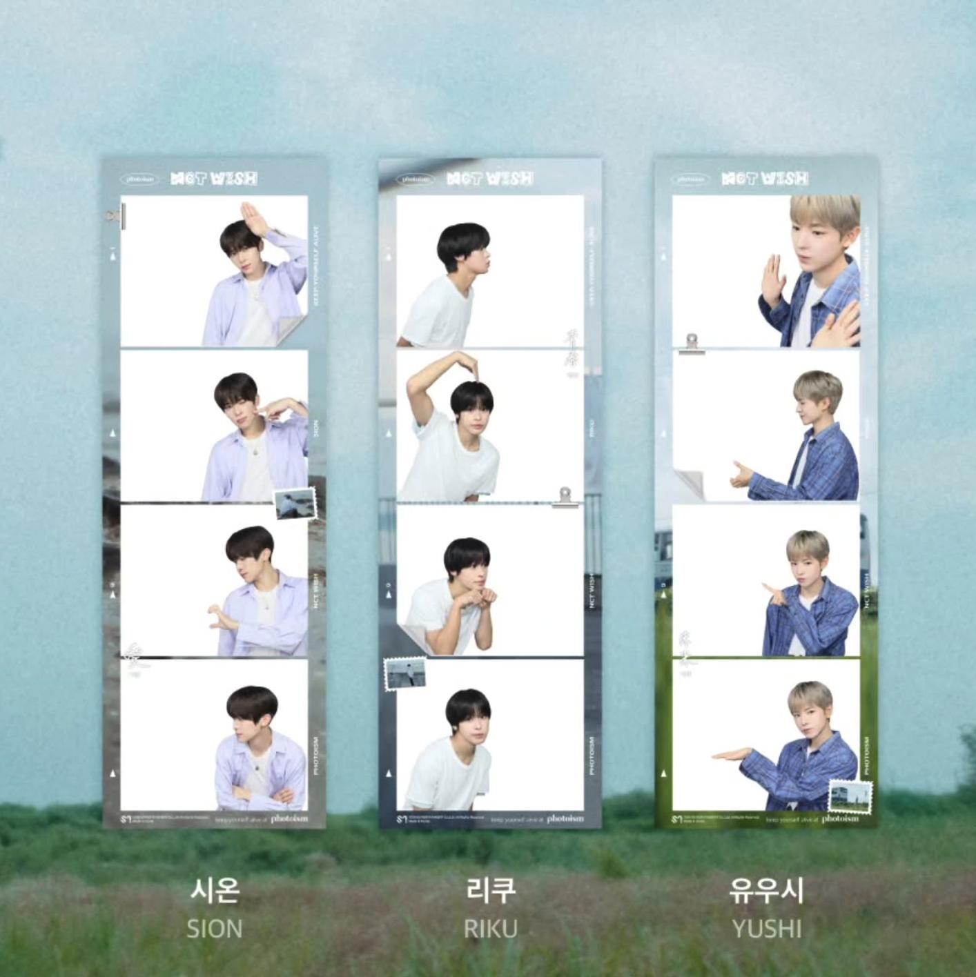 

PHOTOISM × NCT WISH – Событие с рамкой артиста (9/3–10/31 KST) Riku, Rento, Sion