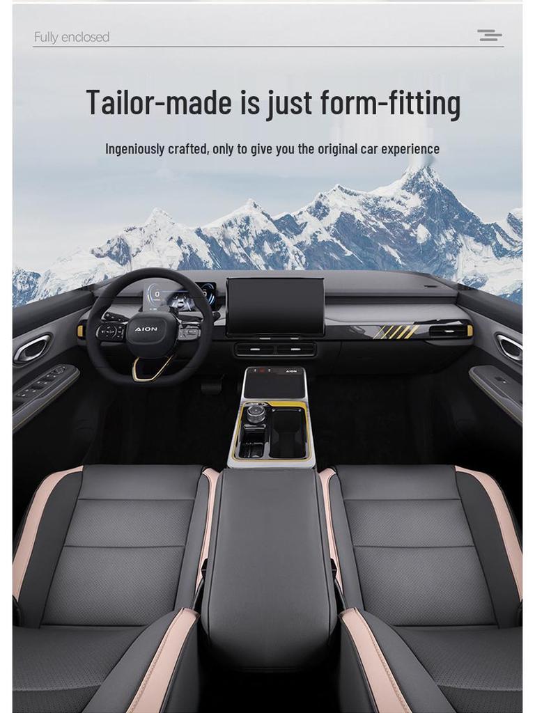 GAC Aion Y Car Seat Cover: Universal, All-Season, Full Wrap Leather Cushion