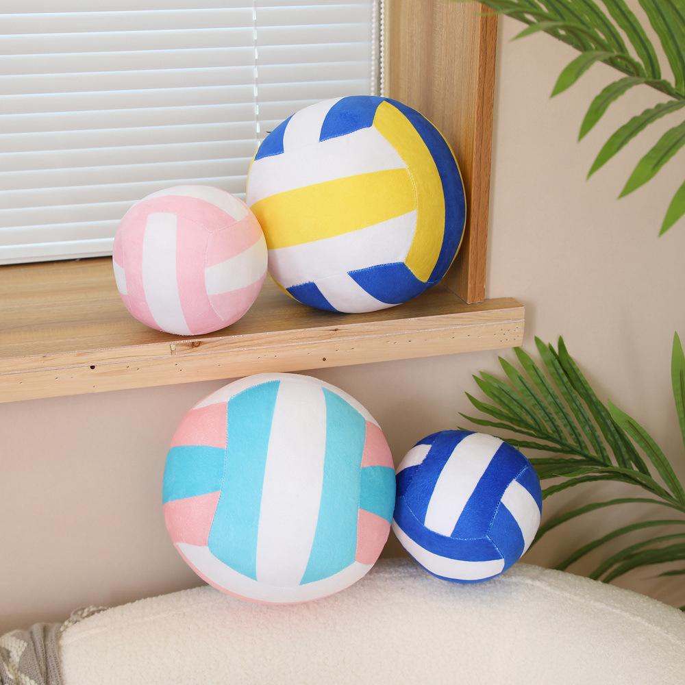Simulazione pallavolo cuscino peluche bambola pallavolo bambola bambini bambola calmante oggetti di scena didattici