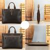Dokumententasche Herrenhandtasche Echtes Leder Einzelschulter Umhängetasche Obernarbenleder Rindsleder Business-Handtasche