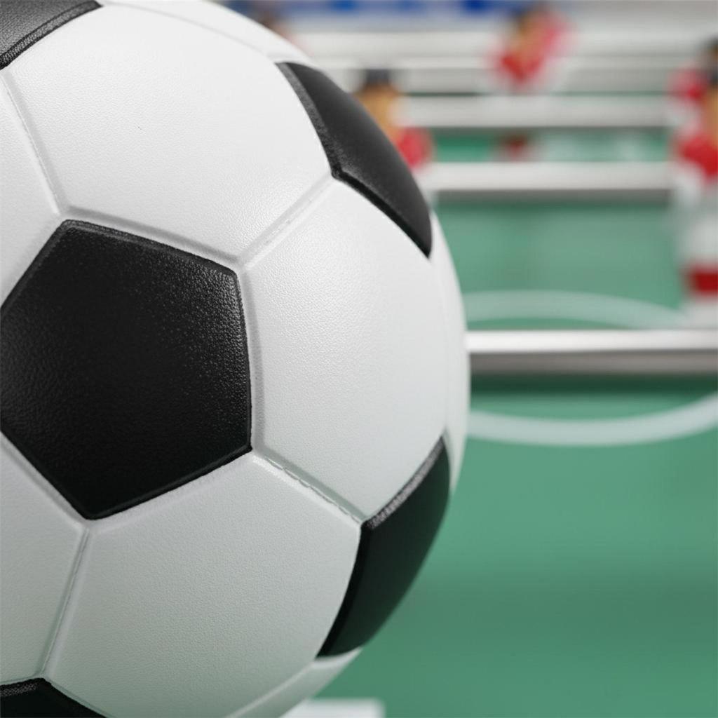 6x6 Pieces 28 Mm Foosball Ball Standard Size Black and White Table Soccer Material