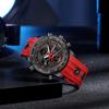 FOXBOX Men's Dual Display Luminous Waterproof Chronograph Watch