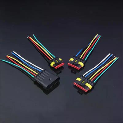 1/2/3/4/5/6-poliger elektrischer Drahtverbinder, 18AWG Stecker Buchse, Schnell lösbare Drahtverbinder für Auto, LKW