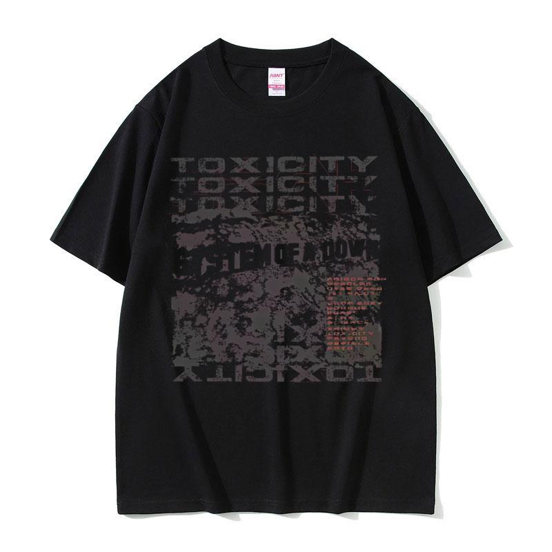2025 Summer System of A Down Toxicity Album Graphic Men Women Clothing Rock Alternative Metal 100% Pure Cotton Printed T-shirt