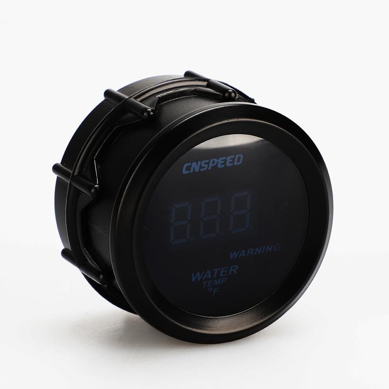 CNSPEED 2" 52mm Digital Auto Water Temp Temperature Gauge 40-150 Celsius / 104-248 Fahrenheit Gauge Car Meter Black With Sensor