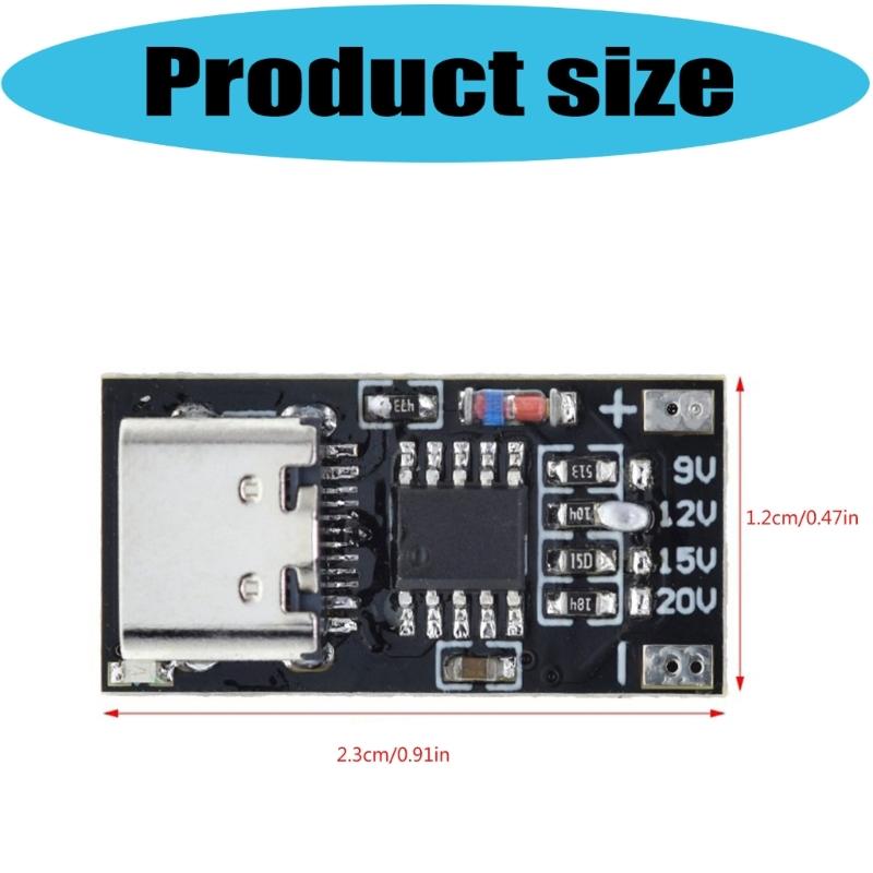 Multiple Device Charging Triggering Board With Quickly Voltages Selection PD 2.0 3.0 Compatibility Thin Design For Travel Use