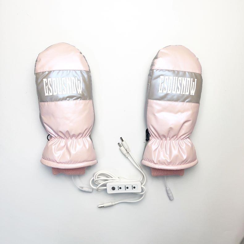 USB Elektrisch Beheizte Ski-Fäustlinge Outdoor-Sportarten Wasserdicht, Winddicht und Warm Hochwertiges Gewebe Plus Samt und Verdickung