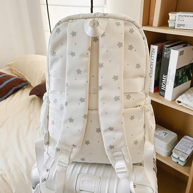 High value, fresh, sweet and cute star backpack, lightweight and simple backpack for junior high school students