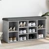 VidaXL Shoe Bench, Storage Furniture with Cushion, Hallway Bench with Shelf Entrance Living Room Interior, Modern, 835113
