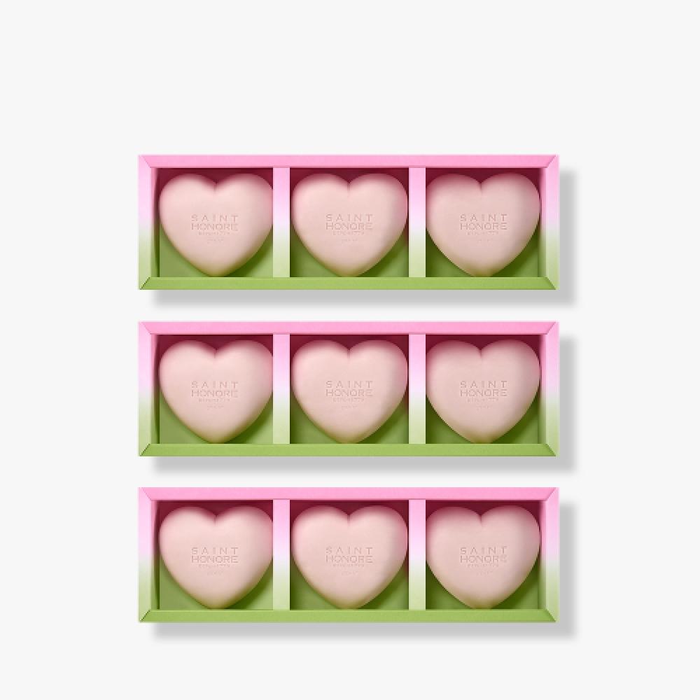 Vignt Neuf Saint Honore [vanneph Saint Honore] Lovely Heart Soap 3 Pack X 3 NONE